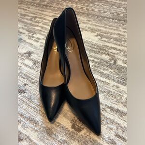 SAM EDELMAN PUMP BLACK LEATHER
